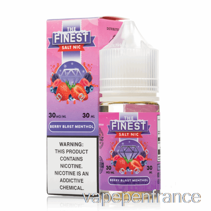 Berry Blast Menthol - La Meilleure édition De Fruits Sel Nic - 30 Ml 50 Mg Stylo Vape